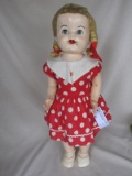 Five Vintage Dolls:- Pedigree 53cm Saucy walker 50s, faded HP, blonde mohai