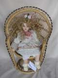 Twenty-One (21) Porcelain Dolls:- French repro Bru 25cm, Regency & Homeart