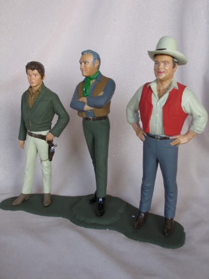 Scarce 1966 Revell TV 'Bonanza" model kit. Painted and assembled Ben, Hoss