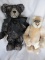 Two International Artist Bears. Pamela Wooley 1986 early 'Prototype' black