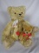 Three Teddy Hermann vintage Bears. Blonde mohair German 1960s Gebruder Herm