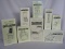 Twenty-two (22) Roussel dollhouse wood furniture MIB include armoire, hutch
