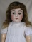 Antique 1903 J.D. Kestner 171 Child 25” (64cm) pale bisque. Brown glass sle