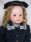 Scarce S.F.B.J. 252 Pouty Toddler, French antique bisque 20” (51cm). Blue g