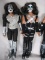 All original 1977 Mego 'Kiss' four action dolls 32cm. Paul Stanley, Peter C