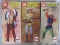 Six MIB Mego 1974 Western Heroes 20cm. Cochise, Sitting Bull, Wild Bill Hic