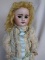 French S.F.B.J. 60 child 14.5” (37cm). Pupiless glass sleep eyes, real lash