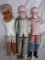 Spare Antique German doll parts:- Composition body parts, include large leg