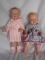 Two vintage Celluloid dolls:- English Palitoy toddler 42cm, all original pa