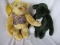 Two Artist bears:- Mitchell Tyrie 33cm Daniel, emerald mohair with tags. AN