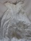 Antique Christening gown white wear 104cm. Inserted yoke featuring layered