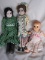 Fifteen Mixed Dolls Antique to 60s:- Include distressed wax, Bindi, HP Rodd