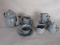 Antique French child Teaset gray enamelware seventeen (17) pieces, edge wea