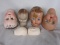 Box of Doll Parts:- Include Thirteen mixed heads, Japan celluloid limbs for