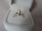 Two estate Gold Ladies Pearl Rings:- 14K White Gold with two morning drew p