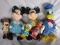 Twenty-five plus mostly Walt Disney character vintage toys. Include Mickey/