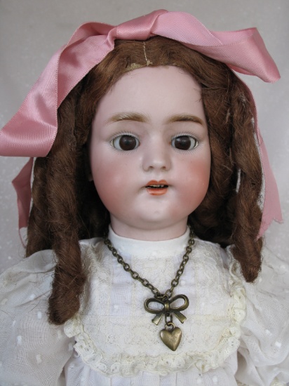 German Simon & Halbig 1078 character bisque 18.5" (47cm). Open pink shaded