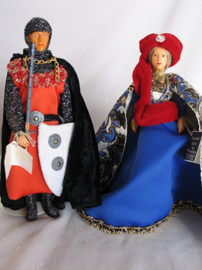 LE set 1976 Peggy Nisbet "Court of King Arthur" LE/69-73 King Arthur, Sir L