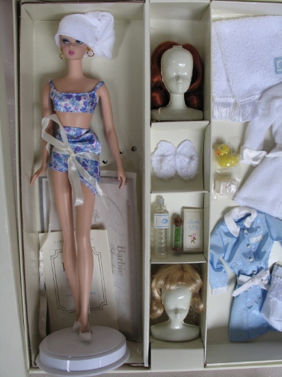 Boxed Mattel Silkstone Barbie 'Spa Getaway' 2003 FM giftset. LE Barbie, sta