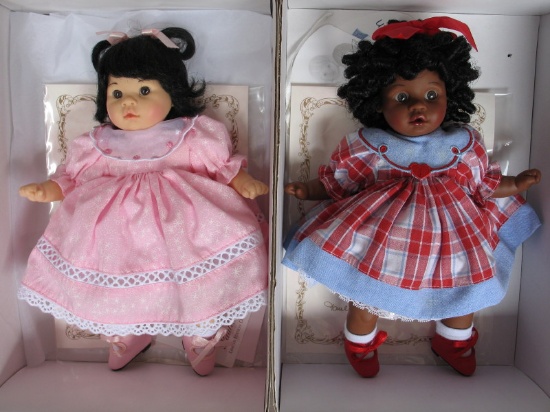 Two MIB Pauline Bjonness-Jacobsen 23cm hard vinyl Kate Finn girls. Mindy an