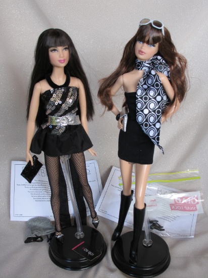 Eleven Mattel 'Barbie Basics' Series 1. Original outfits, #10 in original b