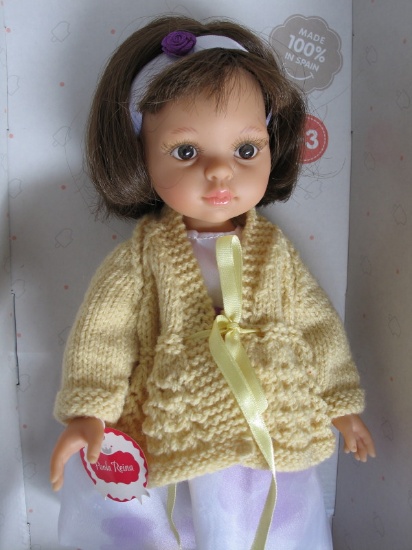 Two boxed Paola Reina 33cm dolls wearing tagged original outfits and hang t