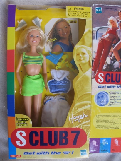 NRFB set Hasbro "Club 7" action figures c2000. All in mint boxed condition,