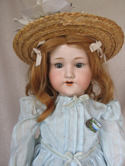 Antique Armand Marseille 390n "My Dearie" 26" (66cm) bisque 1900s. Blue gla