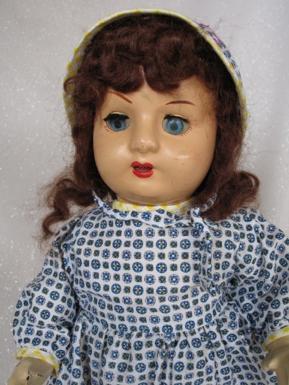 Australian Atlas Plastics Bakelite 1949 "Diana" walking doll 17" (43cm). Pa