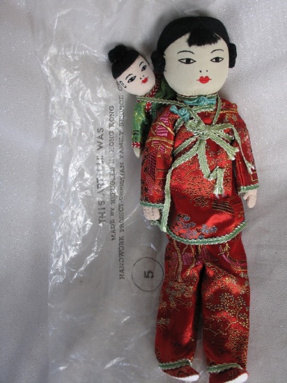 Eight 1960s dolls:- Ada Lum 31cm all original mother and child in original