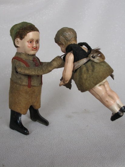 All original Schuco Acrobat 1930s, 13cm clockwork tin working but no key, i