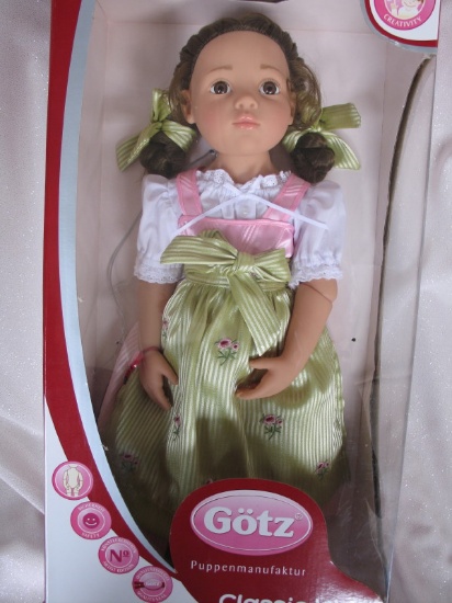 Boxed Gotz "Hildegard Gunzel "Vroni" from Classic Kidz, 48cm LE135/500. Mul