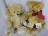 Two Merrythought bears:- LE gold mohair 38cm in store condition. Blonde moh
