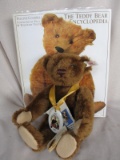 LE Steiff 150 Jubilee Bear brown mohair 28cm c1997. Squeaker, felt pads, br
