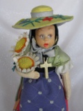 All original Lenci 'Sunflower' Mascotte 1927-30s felt doll 9.5