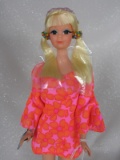Mattel Barbie Talking PJ 1969. Blonde original set pigtails with o/plastic