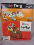 Two boxed 1964 Wacky Cragstan Windups Toys. MIB Wacky Monkey, and boxed Wac