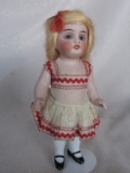 Gorgeous German All-Bisque 150 J.D. Kestner Child c1910s girl 5.75