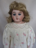 German Cuno & Otto Dressel 93 bisque shoulder head 43cm. Hairline repairs t