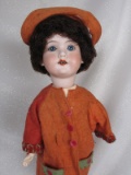 German Armand Marseille 390 bisque 36cm. Blue glass sleep eyes, angled lash