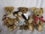 Three Artist Bears:- Totally Bear 1995 mohair 'Sidney 6' by Jennifer Laing