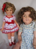 Two Ideal Shirley Temple dolls:- Restored/repainted 1930s 25