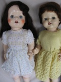 Three faded Pedigree walkers to 56cm, from 1948-50s, play wear and all in r