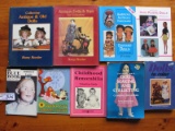 Twelve small reference doll books:- includes Blue Book 12/14, China Doll co