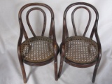 Antique German 1910 Bentwood doll furniture set. Matching pair of bentwood