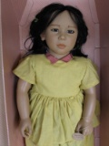 Boxed Annette Himstedt ‘Michiko” 1988 girl “World Child” collection 79cm. A