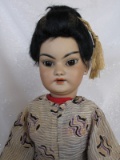 Cabinet size 13” (33 cm) Simon & Halbig 1129 Oriental Asian girl c1890s amb