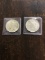 2x Peace Dollars US