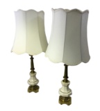 Pair of Antique Stiffel Lamps