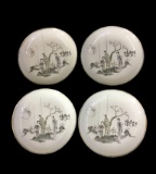 Set of Four Antique Chinese Plates